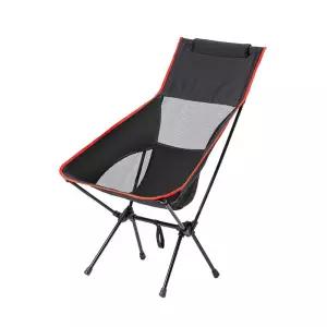 휴대용 접이식 캠핑의자 블랙 대형용품 낚시 아웃도어 접는 경량