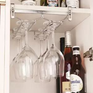(신상꿀템) 스텐 와인잔 걸이 거치대 홀더 렉와인거치 용품 액세서리 와인 거치 잔렉 주정리대 선반 치대