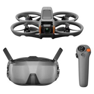 DJI Avata 2 Fly 스마트 콤보 (단일 배터리), 카메라 4K가 있는 FPV 드론, 몰입형 경험, 원 푸시 곡예, 내장 프로펠러 가드, 155 FOV, 고글 N3 및 RC 모션 3이 드론