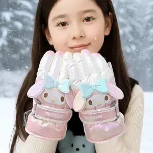 마이멜로디 샤인 빅페이스 입체 방한장갑스키 캐릭터 어린이 겨울 손가락 아동 여아