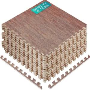 예스4올 EVA 연동 매트 퍼즐 바닥 타일 가구 홈 스페이스 거실 차고용 테두리가 있는 폼 패딩