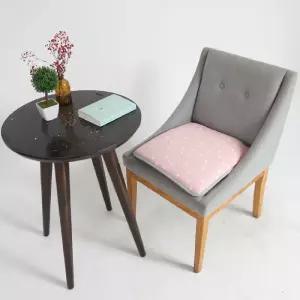 포그망 의자방석 미니도트핑크쿠션 침구 사각 편한 면방석 커버 사무실 무늬 패턴