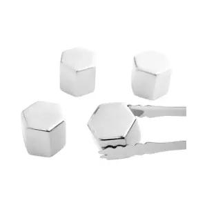 녹지 않는 아이스큐브 (4p 집게 육각형) DK58얼음 스텐 스테인리스 트레이 주방용품 메탈