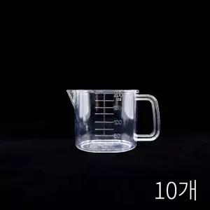 스내지 베이킹 아크릴 계량컵(10개) 200ml 0.2L스푼 PC 용품 비커 플라스틱 주방 제빵 눈금 조리 이유식 베