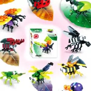 기념품 블럭 24개 묶음 인테리어소품 장식 24종 곤충선물용 블록게임 디자인 놀이 미니어처