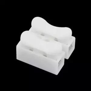 LED 전선 연결용 원터치 미니 2P 커넥터 화이트 차량용LED용품 LED부자재