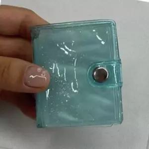 스티커 수집 미니앨범 샤이니블루 보관함 사인 기록 앨범 추억 휴대용 씰