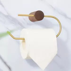 월넛 휴지걸이감성인테리어 디자인소품 우드 원목 걸이대 카페화장실 무타공 간편부착 모던 홀더 욕실 화장