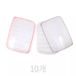 스내지 이중밀폐 아이스트레이 35구 10개사각얼음틀 아이스볼 몰드 마늘큐브 다진보관 이유식