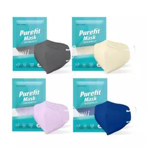 국내산_퓨어핏 2D 컬러마스크 대형 50매 칼라 편한 국산 일회용 성인 외출용 어른