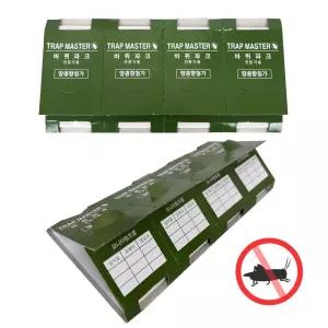 VA 비바소독 모니터링 바퀴트랩 녹색 4피스-50장 낱개200함정 잡기 용트랩 몬미터링잡기 기록형 끈끈이 업