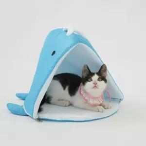 레드퍼피 바다 고래 하우스동굴형 애묘 고양이용집 고양이 반려동물 캣하우스