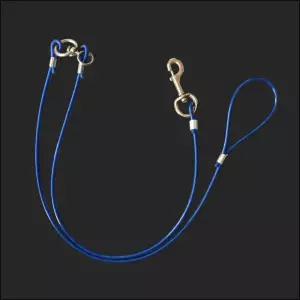 국산 코팅 와야 와이어 개줄 6mm 파랑 시골개 애견대형줄 리드 체인 강아지 산책