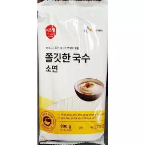 이츠웰 NEW 쫄깃한 소면 국수 900g X5면 잔치면 요리용 조리용 맛있는 조리용면