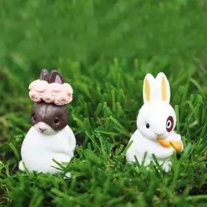 미니어처 토끼 세트 12종집꾸미기 만들기 콕놀이 테라리움 화분꾸미기 어쳐 어쳐꾸미기 DIY만들기 하우스