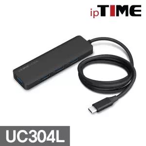 ipTIME UC304L C타입 USB3.0 4포트 허브 무전원스마트USB USB4 USB충전 USB 4USB USB케이블 무4 C4 멀티