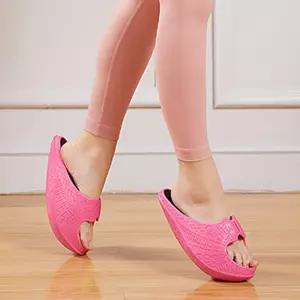 아치형 슬리퍼 240-245mm 핑크 스트레칭 걷기운동 다리 실내화 발아치 까치발