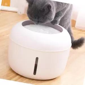 고양이 음수기 자동 급수 방식 필터 포함 저소음 정수기 화이트 자동급수