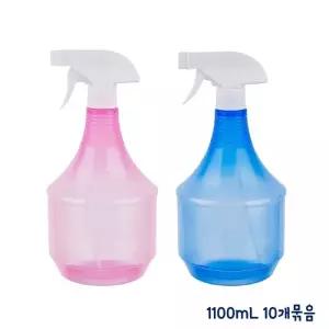 점보 분무기 1100mL(1.1리터) 10개묶음(색상혼합)플라스틱 대용량 가정용 화분 빨래 분무기통 수동 물분사