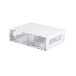 2단 서랍 정리함 멀티 수납 박스 다용도 서형 사무실 책상 서장 문구류 싱크대 책꽂이 화장대 용형함 화장