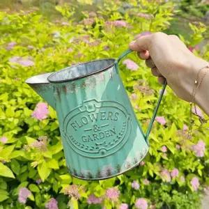 가든 틴 포트 민트양철데코피쳐 양철통 디자인케이스 소품 인테리어 틴통 물조리개모양 빈티지