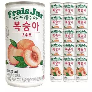 일화 프레주 스위트 복숭아 175ml x 60캔 (30x2박스착즙과일스 과일스 쥬스 음료 음료수 복숭아스 착즙스