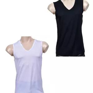 (제임스딘) V라인 입체패턴 매쉬 남성 런닝-110까지자민소매 데일리 기본 이너웨어 낭구 여름 나시 남런