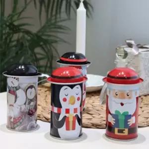 크리스마스 모자 틴박스 15p set 장식용 인테리어 성탄절 케이스 스틸 소품 포장