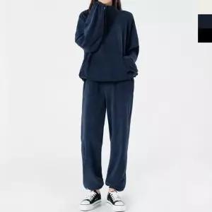 여성 겨울 데일리 뽀글이 기모 아노락 상하의 세트여자운동복 츄리닝 트레이닝