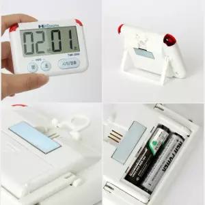 무음기능 LED알림 타이머 독서실 공부타이머 미니쿠킹 베이 스터디 시계 운동 학생 학습 게임