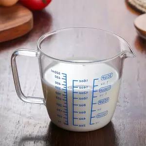 유리 계량컵 500ml 이유식 눈금조리 용품 용기 주방 베이킹 눈금 비커 비이커