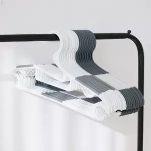 L11355D C형 옷걸이 100P행거 모던 심플 가벼운 플라스틱 세트 티셔츠 초간편 세탁소 상의