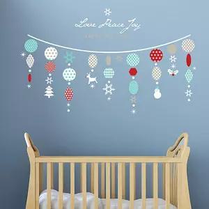 홀리데이 오너먼트 포인트스티커 크리스마스 겨울장식 데코 창문 인테리어소품