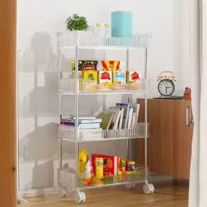 틈새 수납정리함 주방선반 3단 4단이동식 3단트롤리 바퀴달린 트레이 정리대 세탁실장 슬림 카트 서랍 4단