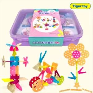 h05 소프트창의블럭70p어린이 놀이 완구 장난감 만들기 의발달 블록 의완구 두뇌