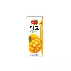 델몬트 망고 드링크 190mlx32개입 롯데칠성음료 팩주스 쥬스 단체 회사간식 간식