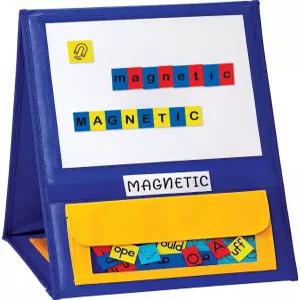 고더리 마그네틱 데스크톱 테이블탑 포켓 차트 스탠드 교실 홈용 양면 소형 차트15인치 X 12.5인치