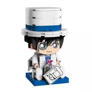 명탐정코난 블록 괴도키드-K20703캐릭터 조립 블럭 도둑 등장인물 피규어 앉은 K20703
