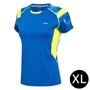 LiNing 스포츠 여성 반팔 티셔츠 국가대표 블루XL (AAYM014-1) 운동복 여자 헬스 활동성을챙긴 착용감좋은