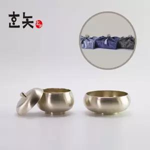 수공예품 주발 유기그릇 식기세트 보자기 포장 수저 예단예물 방짜유기