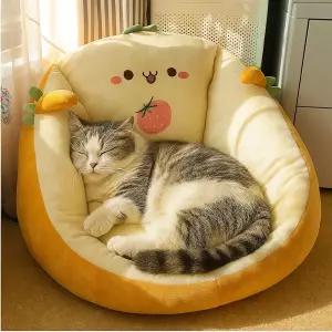 귀여운 캐릭터 디자인 1인용 빈백 좌식 의자 바닥 쿠션 등받이방석 어린이 고양이 소파 애견