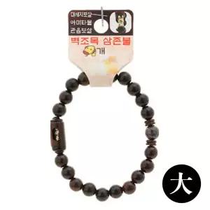 불교 팔찌 액운방지 삼존불 띠 합장주 염주 (대) (개)재물 행운 패션 목걸이 우드 나무 선물 종교선물