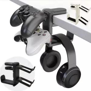 키밍 컨트롤러 헤드셋 거치대 탁상 걸이 받침대 홀더정리대 게임 수납 진열대 핸들 일반 수납대 걸이식 2단