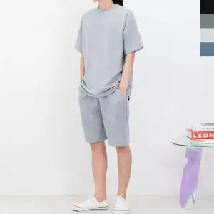 GQQ M580_M680 남자오버핏반팔티_5부밴딩반바지세트