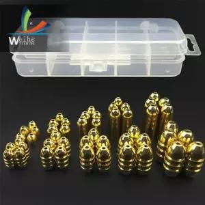 wheihe 황동 구리 텍사스리그싱커 세트박스 배스낚시 루어낚시