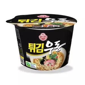 오뚜기 튀김우동 큰컵 12개라면 가정 상비용 큰라면 큰우동 용라면