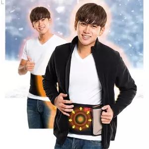 맘스품 탄소 섬유 발열 USB 복대 블랙USB USB보온 온열