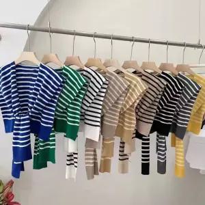 레이어드 가디건 단가라 니트 어깨숄 8color DK-0162 라니트 어깨 스트라이프 여성 가을 간절기아우터