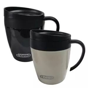도모 스텐 원형 머그잔 330ml손잡이 물컵 머그 디자인 커피잔 뚜껑 손잡이잔 손잡이