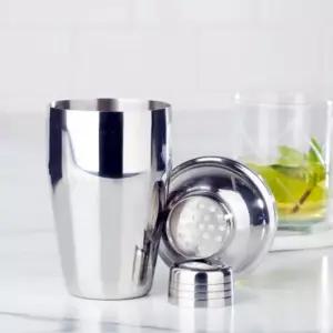 와인앤쿡 믹싱 칵테일 쉐이커 1개스텐이 실버이 업소용이 이커 도구 음료이 디저트이 주스이